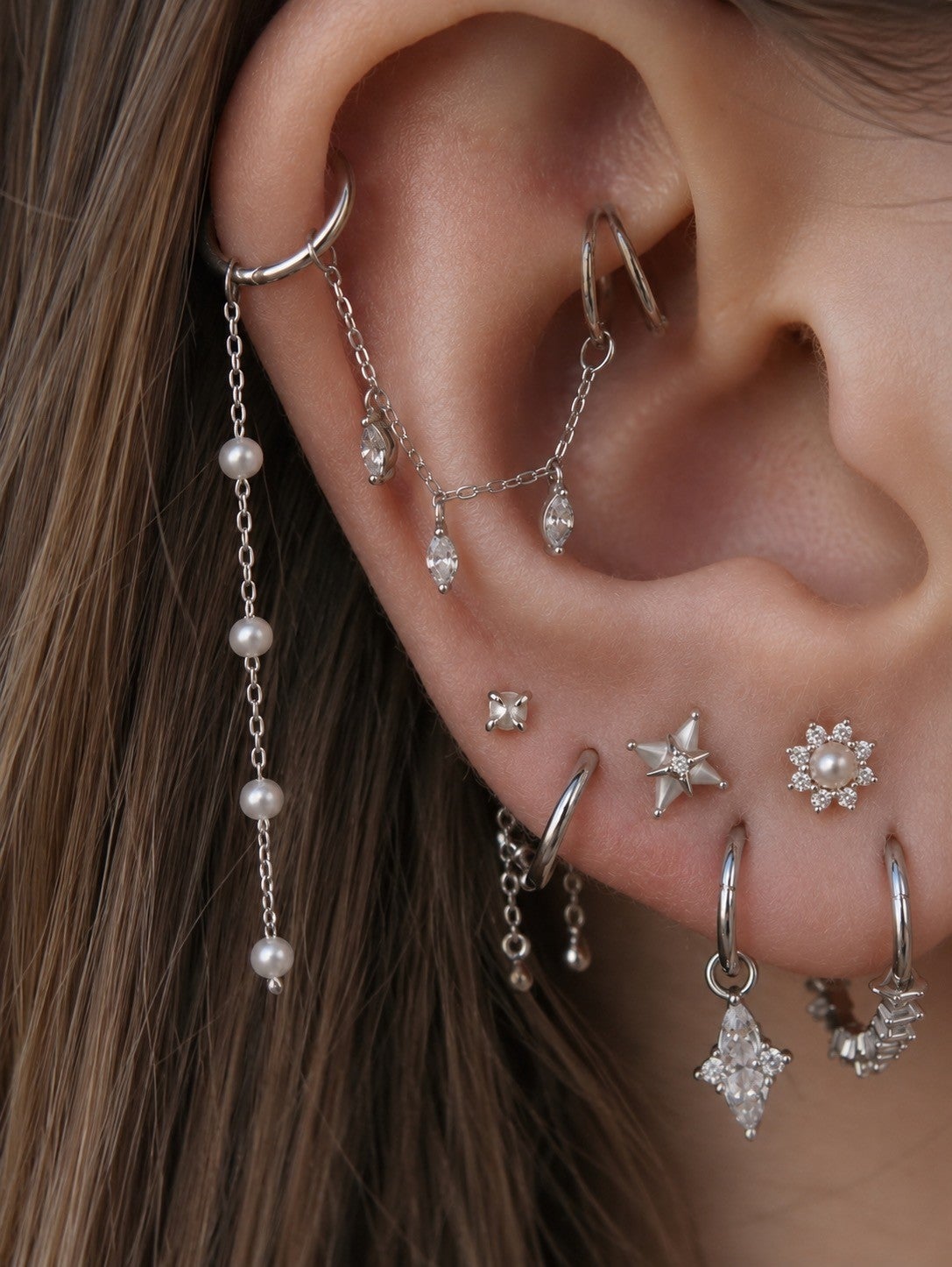 Conch Piercing Jewelry | Hoops & Studs | Nathan's Jewelry