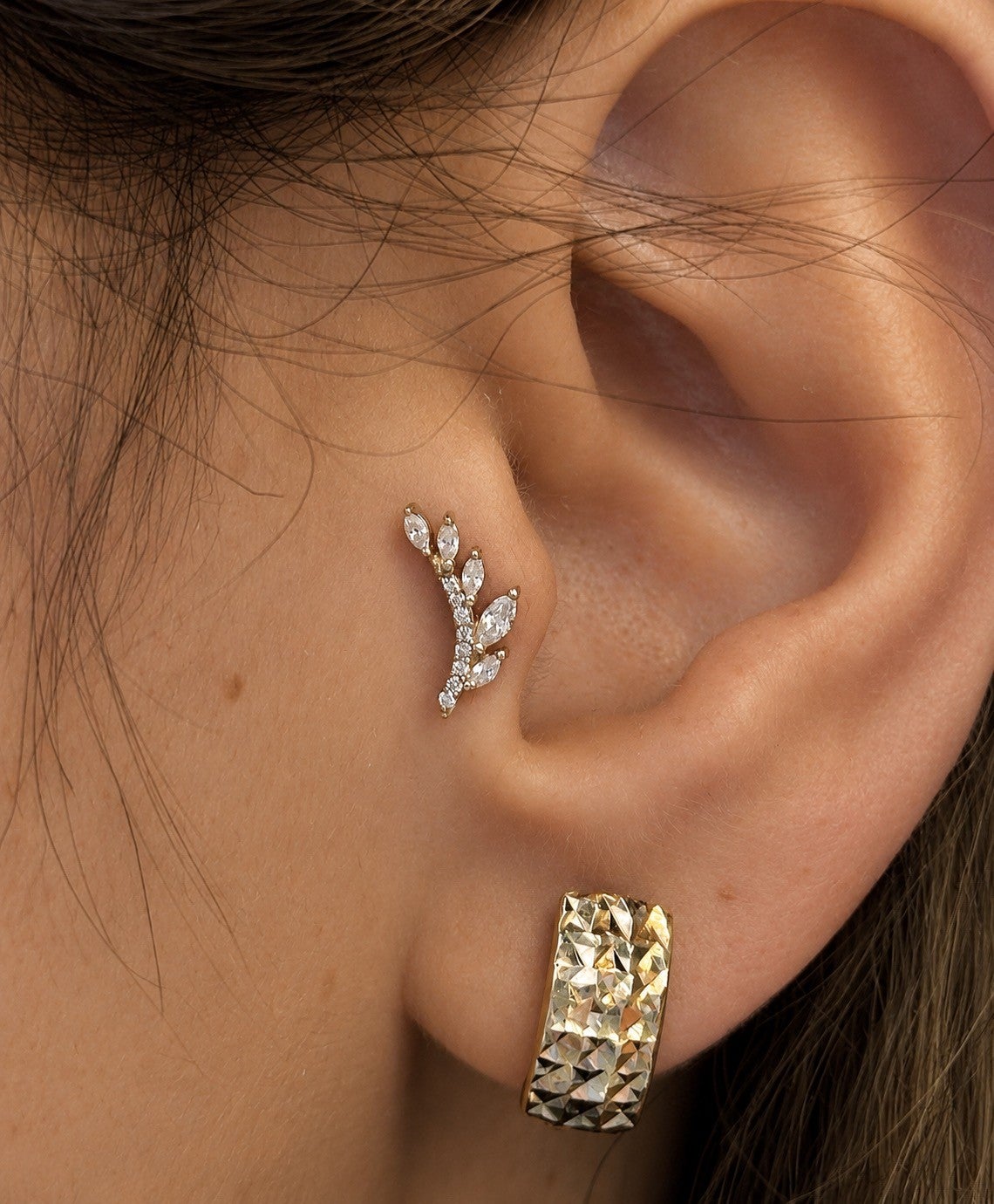 Conch Piercing Jewelry | Hoops & Studs | Nathan's Jewelry